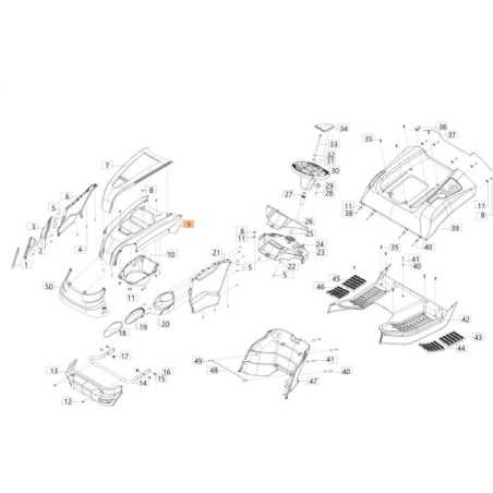 ORIGINAL UPPER HOOD EMAK AK4737081021R | NewgardenParts.com