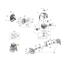 SHORT BLOCK DCS 540 ORIGINALE EMAK 61530181R