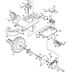 SX robot cortacésped eje Cable Layer NT60 ORIGINAL STIGA 1126-8081-01