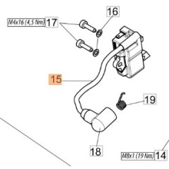 Bobina motosega modelli GST360 2501008AR OLEOMAC ORIGINALE | NewgardenParts.com