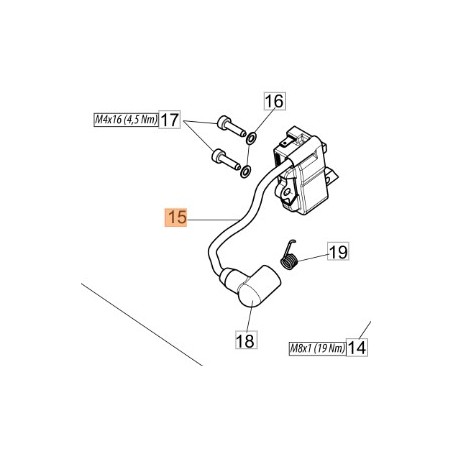 Bobina motosega modelli GST360 2501008AR OLEOMAC ORIGINALE | NewgardenParts.com