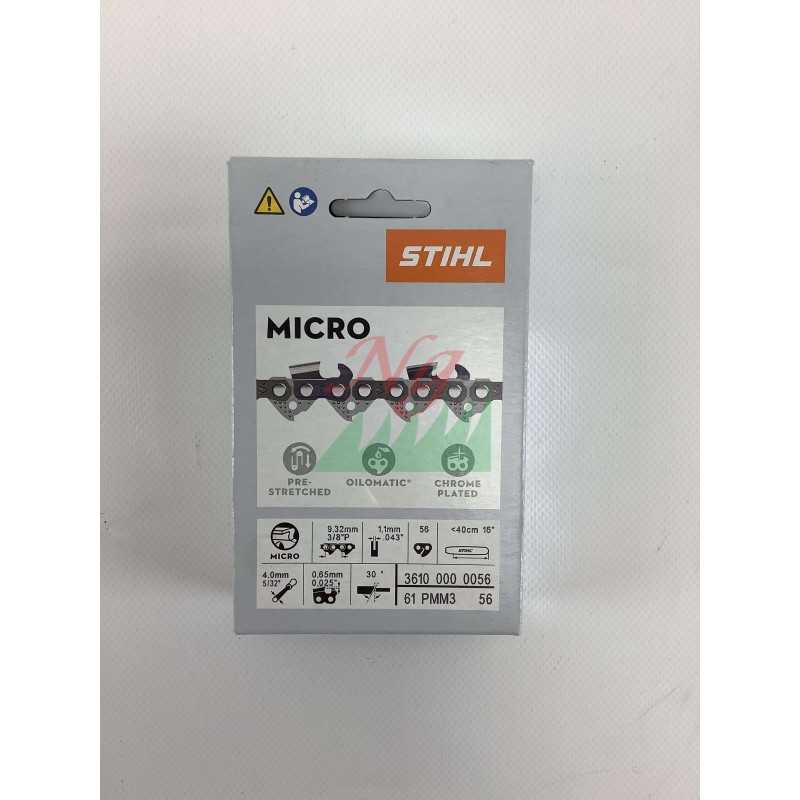 Cadena de motosierra STIHL Micro ORIGINAL, barra de 40 cm, 56 eslabones, paso de 1,1 mm