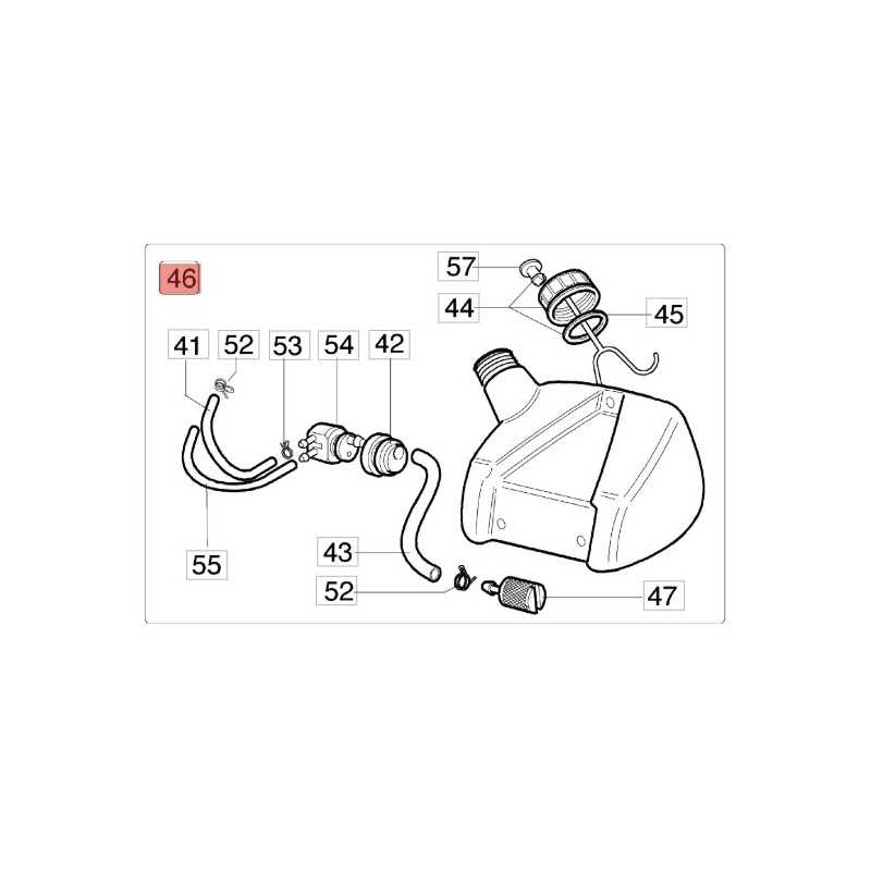 Brush cutter tank 8200 8220 8260 ORIGINAL EFCO 4162329AR