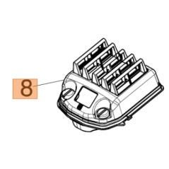 Filtro aria motosega originale GS650 GS651 OLEOMAC