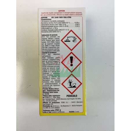 Insetticida concentrato AL.FE SUPERM contro insetti volanti striscianti 250g