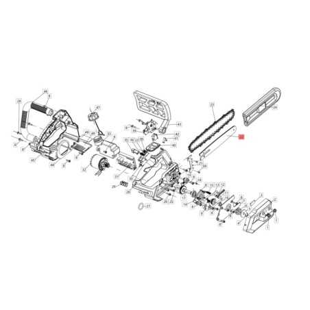 Barra motosega THCS22-07 ORIGINALE BLUEBIRD 2200020000000 THCS22-07-BAR | NewgardenParts.com