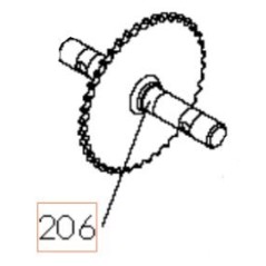 EJE 519653007 ORIGINAL HUSQVARNA | NewgardenParts.com