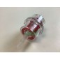 Transparent plastic petrol fuel filter red mesh cartridge