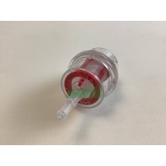 Transparenter Kunststoff-Kraftstofffilter mit rotem Siebeinsatz | NewgardenParts.com