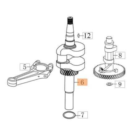 Original OLEOMAC L66151999 Kurbelwelle für G44PK, G44TK, G48TK COMFORT Rasenmäher | NewgardenParts.com
