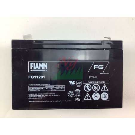 FIAMM FG11201 6V 12 Ah batterie plomb-acide hermétique rechargeable | NewgardenParts.com
