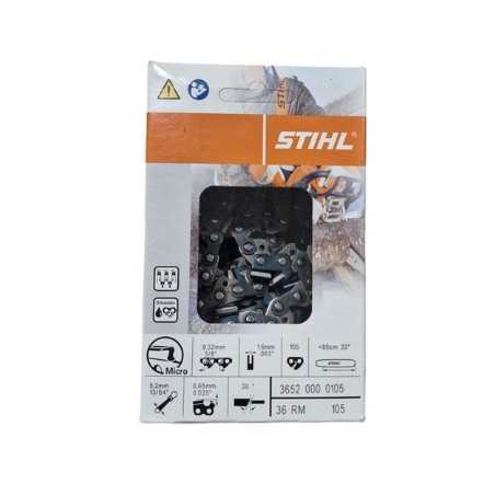 105-gliedrige Sägekette, 3/8 Teilung, 1,6 mm dick, ORIGINAL STIHL 36520000105 | NewgardenParts.com