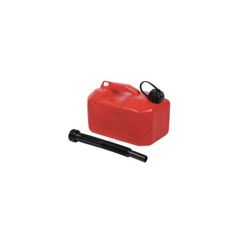 Reinforced polyethylene fuel mixture canister 5 LT with spout