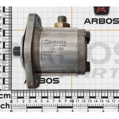 Pompa idraulica con flangia a 2 fori CASAPPA PL10-5 ORIGINALE GOLDONI 02030515 | NewgardenParts.com