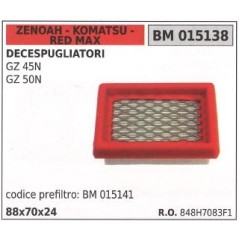 Filtre à air ZENOAH pour débroussailleuse GZ 45N GZ 50N 015138