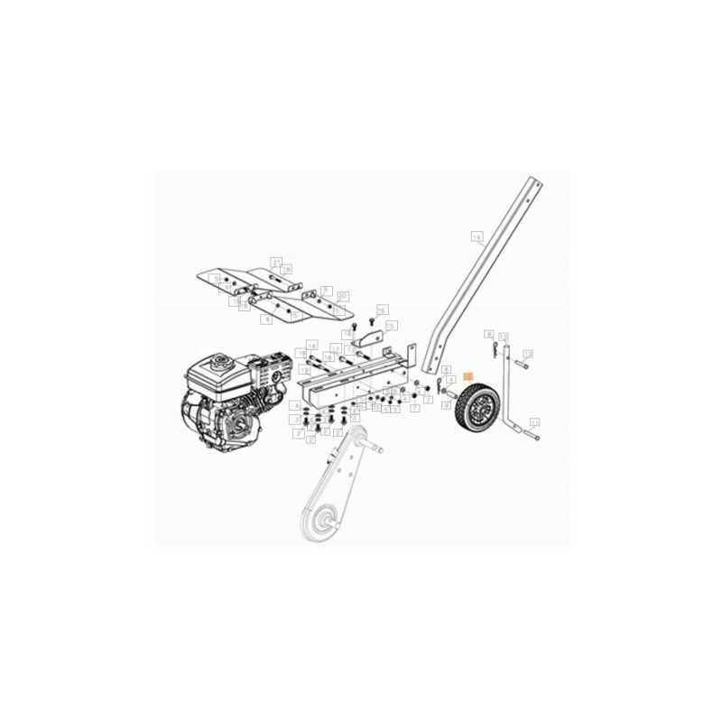 Roue de support pour motobineuse MH155K, ORIGINAL OLEOMAC L66151913