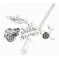 Support wheel for MH155K motor hoe, ORIGINAL OLEOMAC L66151913