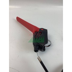 PM KW Engine Brake Cable Set with Red Lever for ORIGINAL GRIN PRT-1352 Lawnmowers | NewgardenParts.com