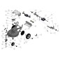 Kit de eje izquierdo SPM 281 + bujes ORIGINAL GRIN ASM-0131