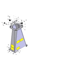 SUPPORTS ANTIVIBRATOIRES - RONDELLE Ø 25 mm - TROU Ø 8,5 - ÉPAISSEUR 5 mm ORIGINAL GRIN BCH-0148 | NewgardenParts.com