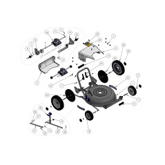Tige de réglage de la hauteur de coupe HM53A/PM53A Post ORIGINAL GRIN PRT-1348 | NewgardenParts.com