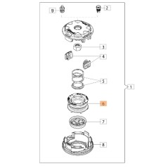 Bobina senza filo TAP&GO EVO110 decespugliatore ORIGINALE EMAK 61460023 | NewgardenParts.com