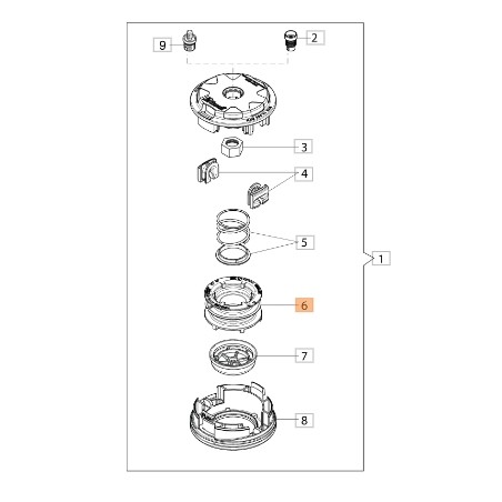 Bobina senza filo TAP&GO EVO110 decespugliatore ORIGINALE EMAK 61460023 | NewgardenParts.com