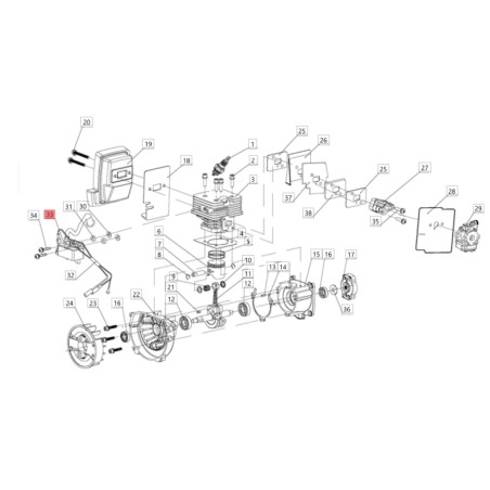 Bobina soffiatore aspiratore modelli BLV281 ORIGINALE BLUEBIRD 02050030331 | NewgardenParts.com