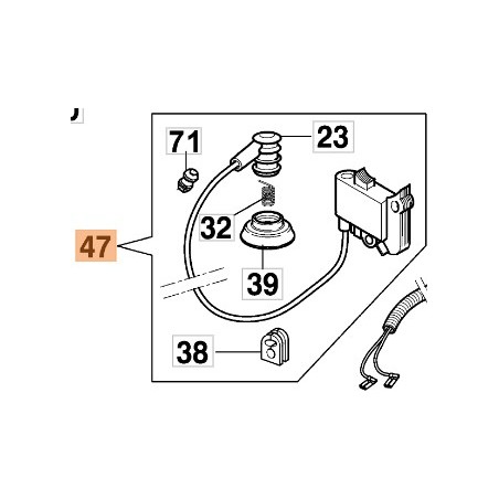 Bobina soffiatore modelli BV162 BV163 56520124A OLEOMAC | NewgardenParts.com