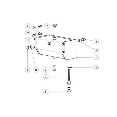 Oil tank BIOCH-100 soldered ORIGINAL GRIN BCH-0576 | NewgardenParts.com
