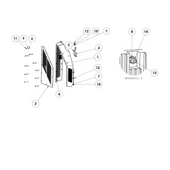 Front bonnet right BIOCH-150 ORIGINAL GRIN BCH-0510 | NewgardenParts.com
