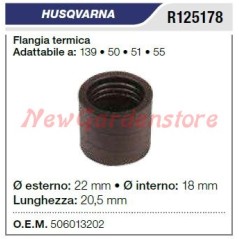 Flangia termica aspirazione HUSQVARNA motosega 139 50 51 55 R125178 | NewgardenParts.com