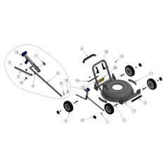 Schnitthöhen-Einstellstange HM46 H Post ORIGINAL GRIN PRT-1685