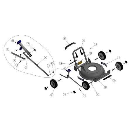 Cutting Height Adjustment Rod HM46 H Post ORIGINAL GRIN PRT-1685 | NewgardenParts.com