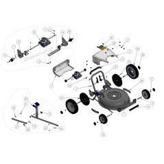Schnitthöhen-Einstellstange 53A H Hinten ORIGINAL GRIN PRT-1690