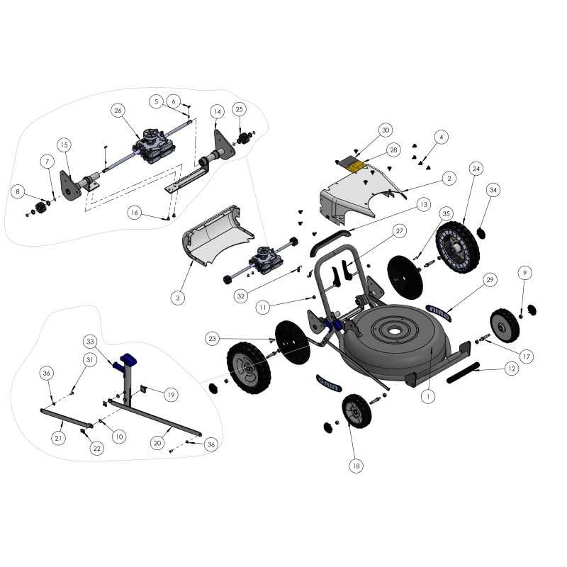 Schnitthöhen-Einstellstange 53A H Hinten ORIGINAL GRIN PRT-1690