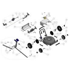 Cutting Height Adjustment Rod 46A H Rear ORIGINAL GRIN PRT-1688 | NewgardenParts.com