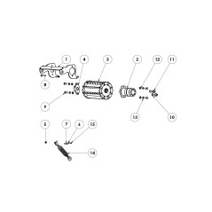 Normal hex nut M6 UNI5588 ISO4032 ORIGINAL GRIN BCH-0636 | NewgardenParts.com