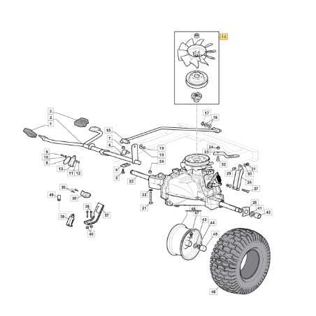 ORIGINAL STIGA 1530H Rasentraktor Riemenscheibe Lüfter Kit 1139-2201-01 | NewgardenParts.com