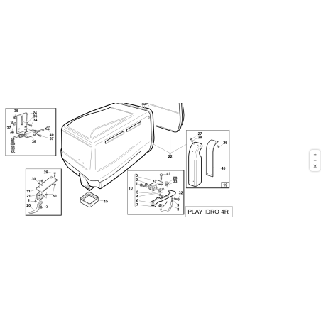 PANIER COMPLET AVEC COUVERCLE PG 4R ORIGINAL KUBOTA GIANNI FERRARI 95597340000 | NewgardenParts.com