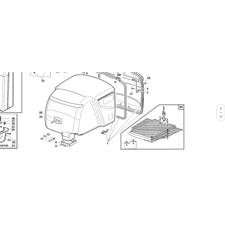 BASKET KIT 800 L ORIGINAL KUBOTA GIANNI FERRARI 95597500000 | NewgardenParts.com