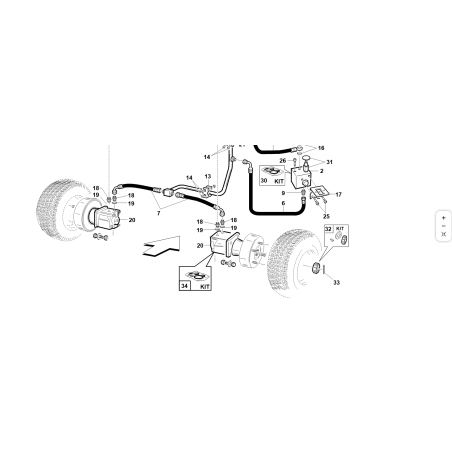 KIT DE JOINTS D'HUILE POUR MOTEUR ORBITAL KUBOTA GIANNI FERRARI 95598690000 HRW-HRS ORIGINAL | NewgardenParts.com