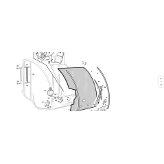 Cristallo anteriore x ROPS ORIGINALE KUBOTA GIANNI FERRARI 00.99.01.0010 | NewgardenParts.com