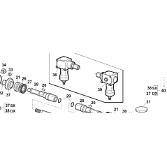 GR.BOX WITH 2 OUTLETS RIGHT PLATE ORIGINAL KUBOTA GIANNI FERRARI 00777305600