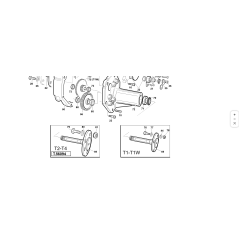 Arbre à bride 5 trous pour réducteur avant 4ème série ORIGINAL KUBOTA GIANNI FERRARI 01.40.00.4390