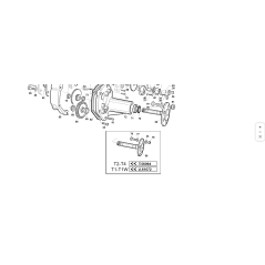 Albero flangiato x ridutt.ant.3°serie T1 ORIGINALE KUBOTA GIANNI FERRARI 01.40.00.0302