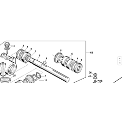 90° Umlenkwelle mit Original KUBOTA GIANNI FERRARI Pumpenkupplung 00777306501