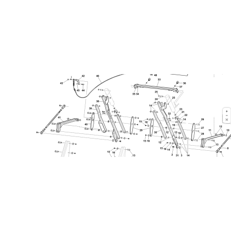 BRACCIO DX SOLLEVAMENTO CESTO COMPL. VRN ORIGINALE KUBOTA GIANNI FERRARI 92007130000