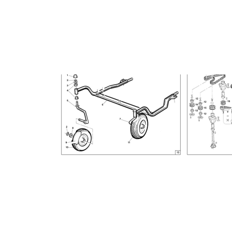 CARRELLO TOP PROFESSIONAL  ORIGINALE KUBOTA GIANNI FERRARI PV95555111000