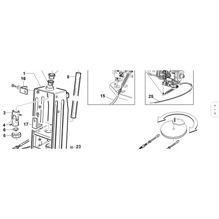 CÂBLE DE COMMANDE AVANT ORIGINAL KUBOTA GIANNI FERRARI 92001000028